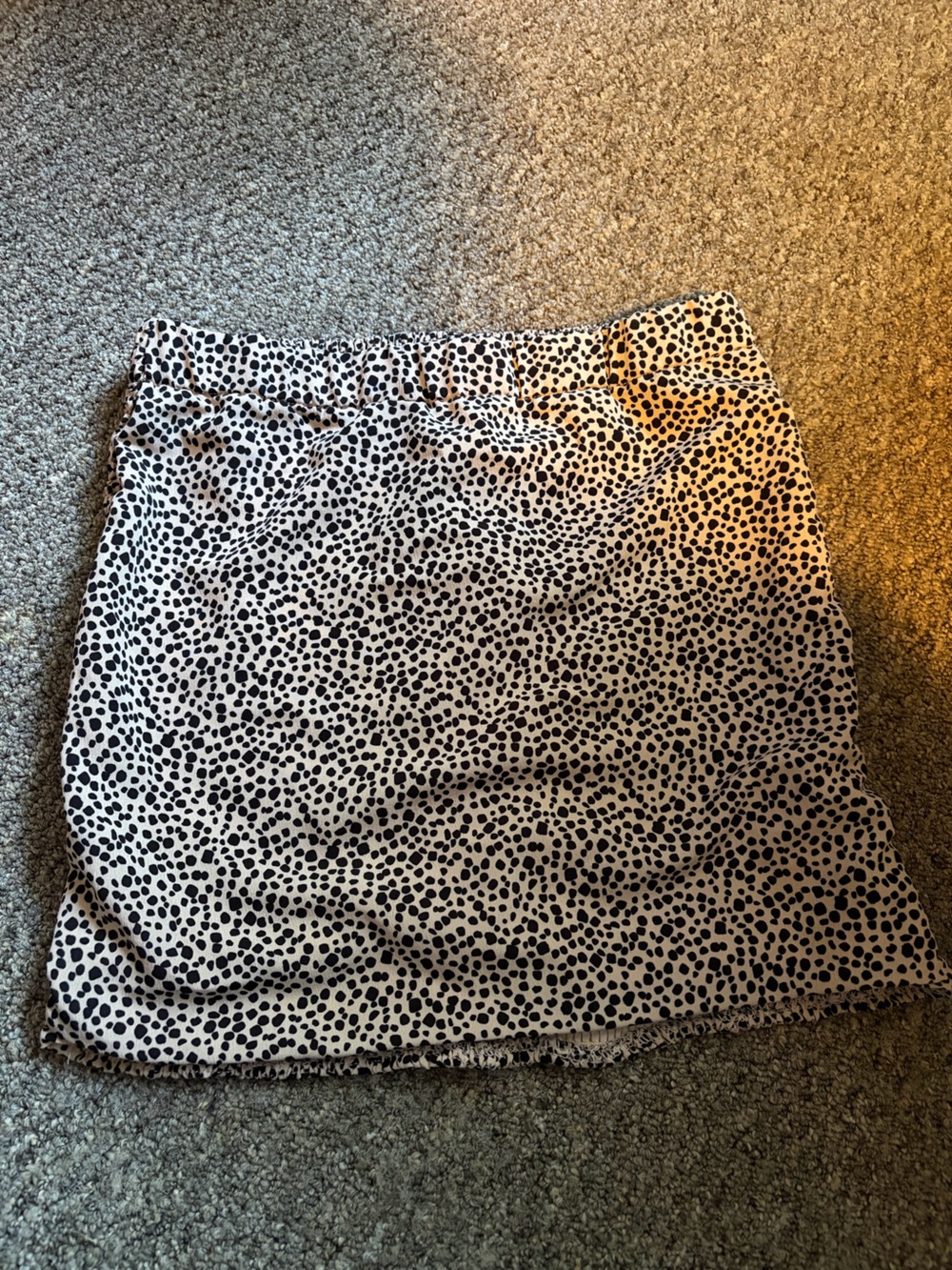 Tan and Black Cheetah Print Skirt